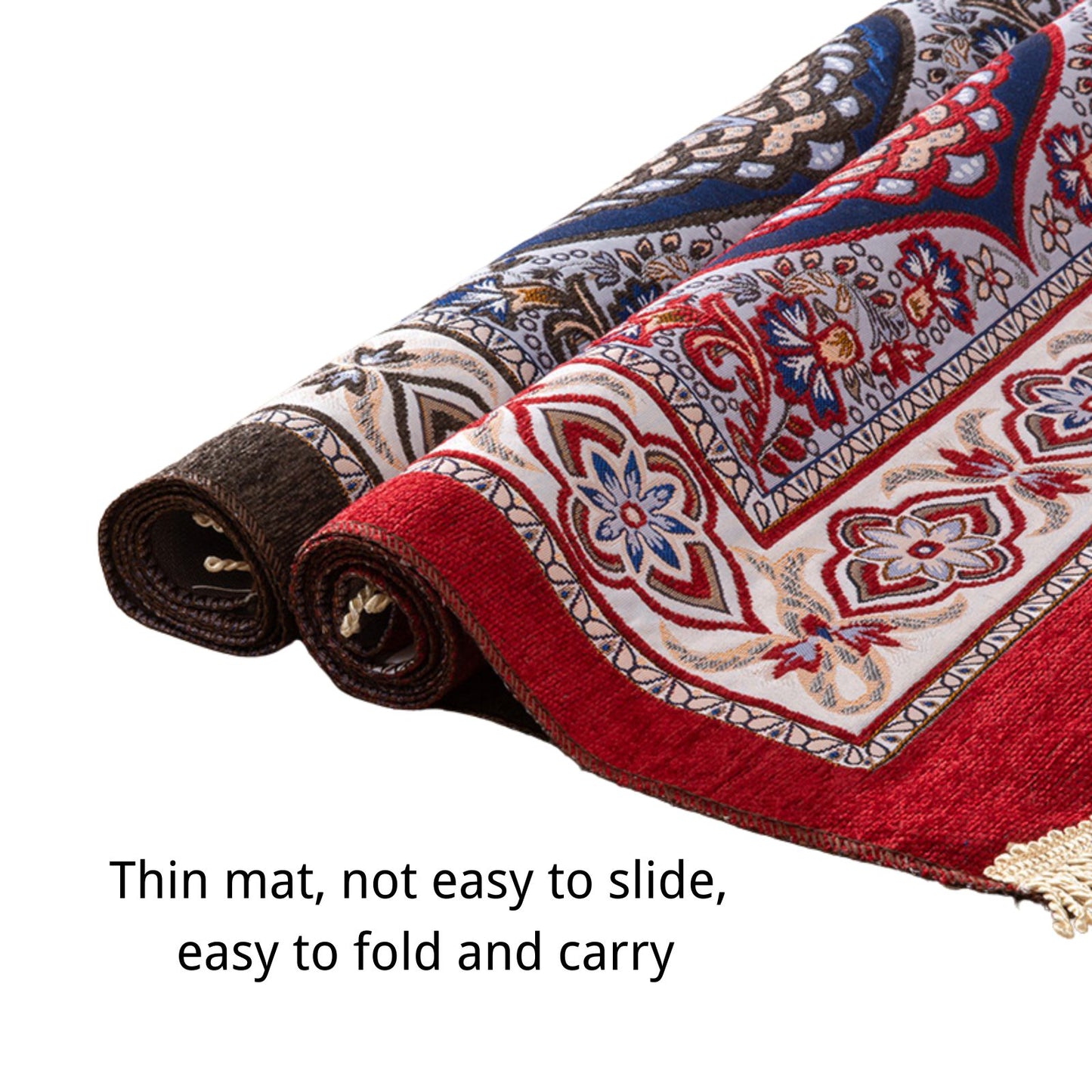 Thin Chic Vase Flower Muslim Prayer Rug