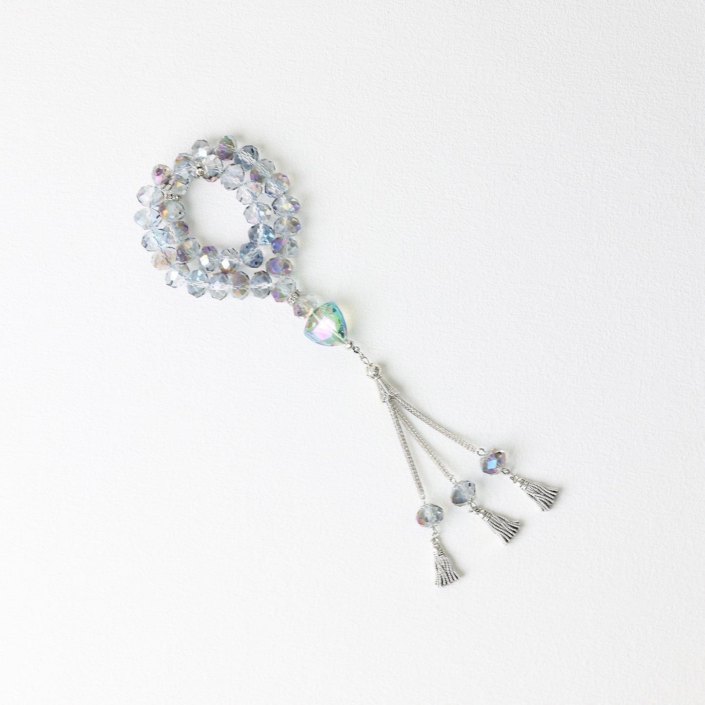 Transparent Crystal Glass–Tasbih Muslim Prayer Beads