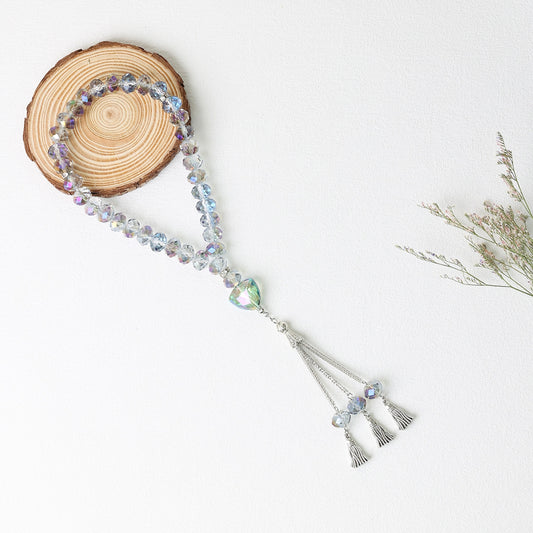 Transparent Crystal Glass–Tasbih Muslim Prayer Beads