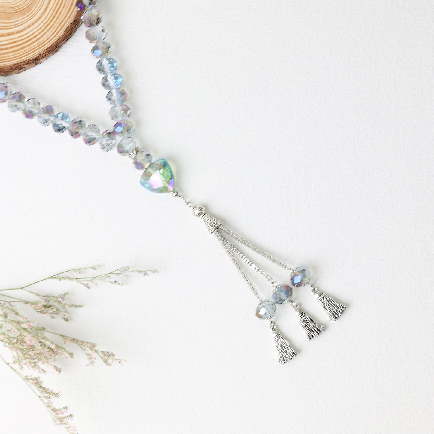 Transparent Crystal Glass–Tasbih Muslim Prayer Beads