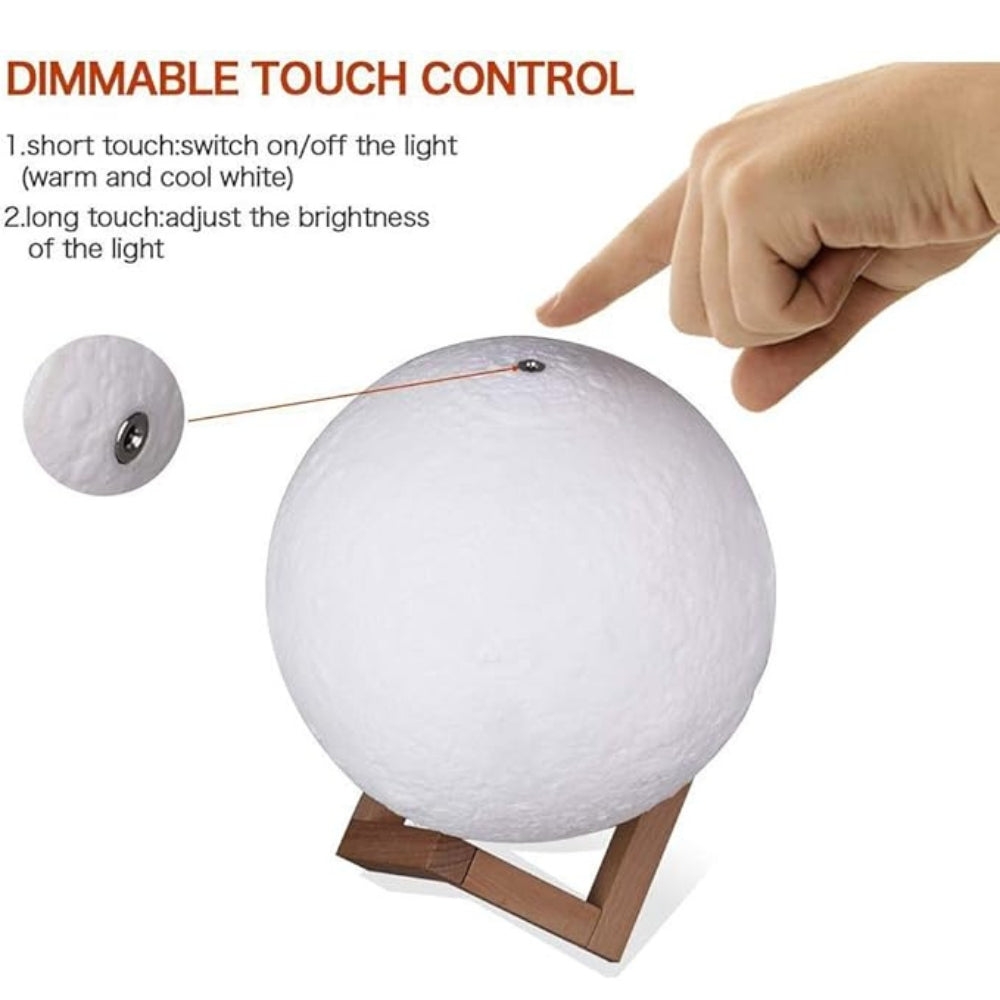 White Moon Quran Speaker Lamp In 14 Languages