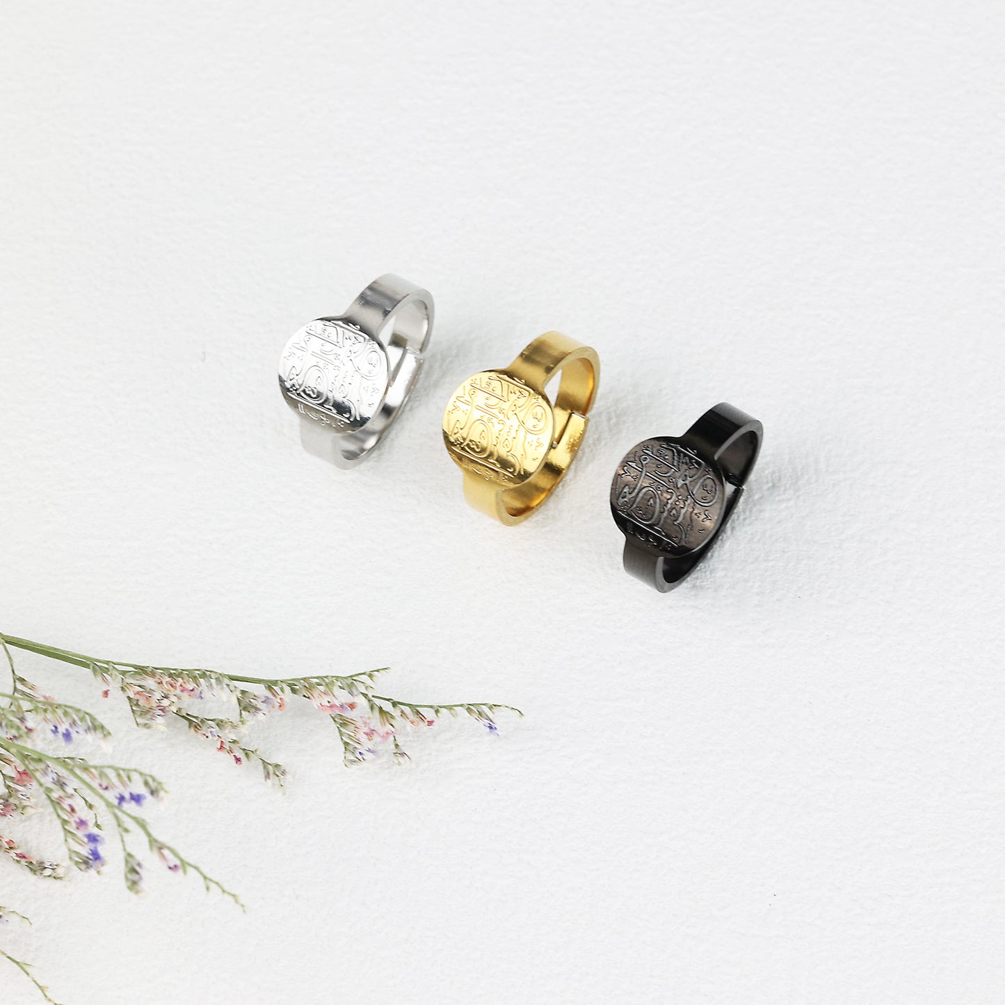 "With Hardship Comes Ease" Ring